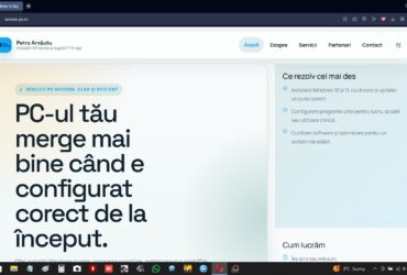 NOU: Site-ul meu profesional pentru servicii IT!