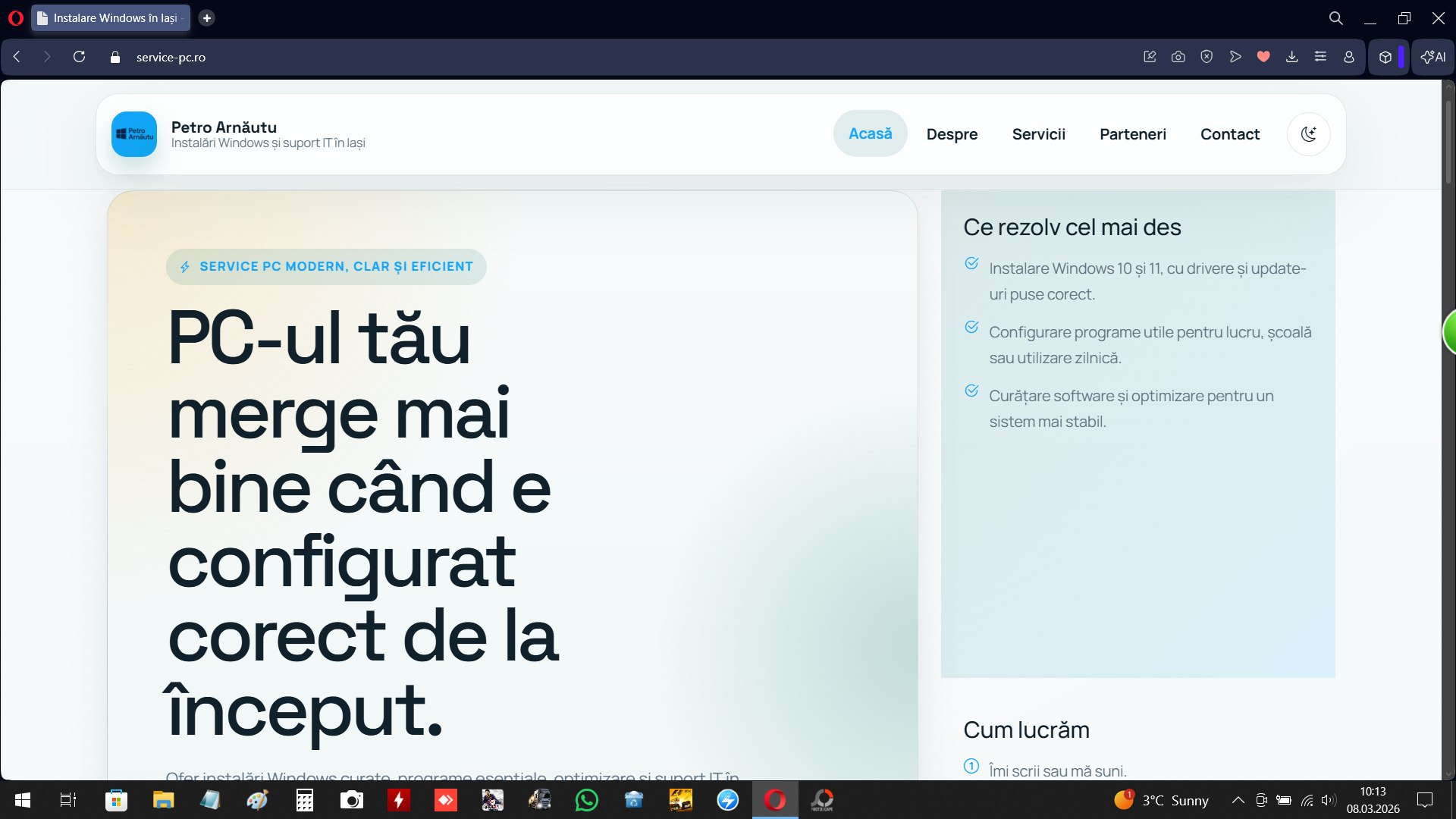 NOU: Site-ul meu profesional pentru servicii IT!